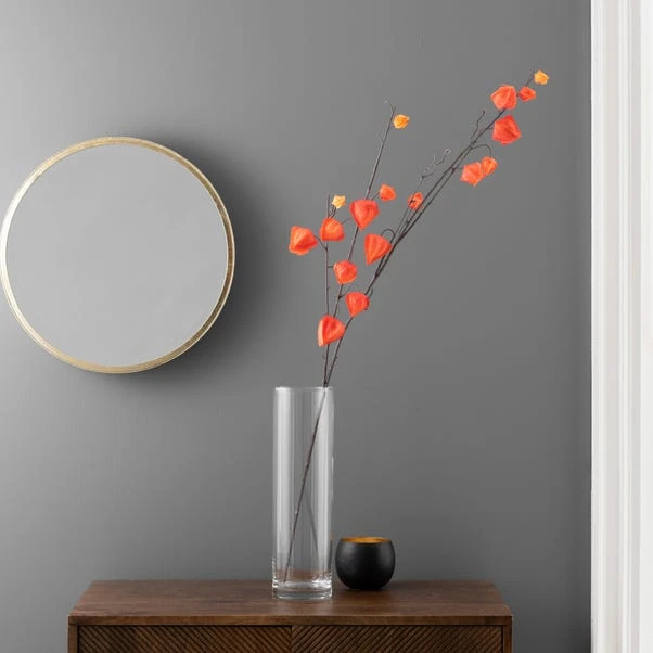 Artificial Orange Lantern Flower Stem - Image 4