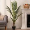 Artificial Kwai Palm Tree In Black Plant Pot
