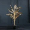 Artificial Gold Palm Tree In Black Plant Pot