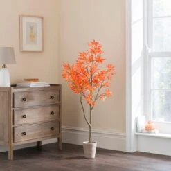 Artificial Maple Tree In Terracotta Plant Pot