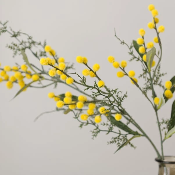 Artificial Yellow Mimosa Stem - Image 3