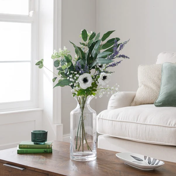 Artificial Anemone & Berries Letterbox Bouquet