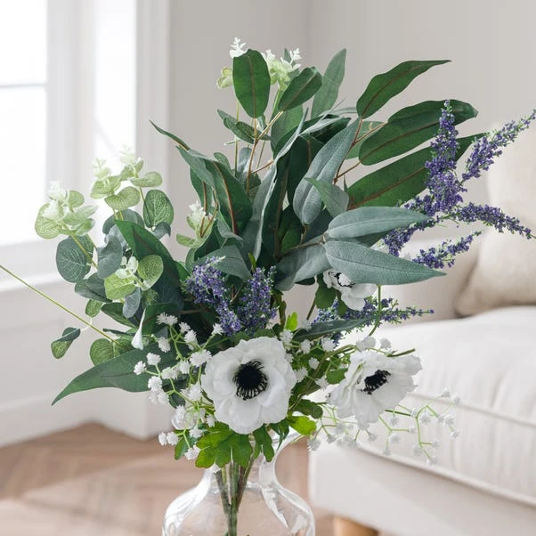 Artificial Anemone & Berries Letterbox Bouquet - Image 2