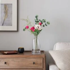 Artificial Rose & Anemone Letterbox Bouquet