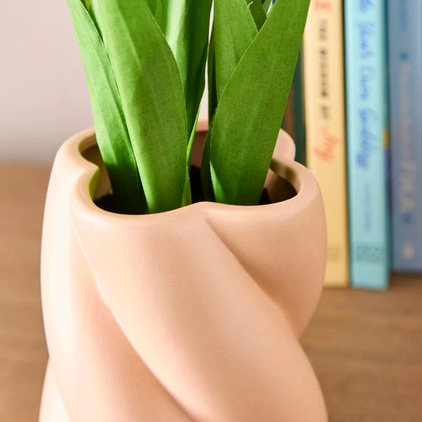 Artificial Tulips In Twist Vase - Image 5