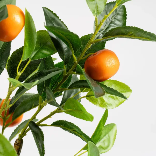 Artificial Orange Tree In Woven Basket - Image 2